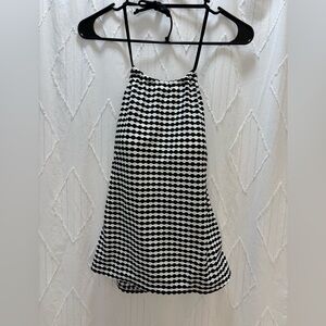 Croft & Barrow Black and White Swim Top